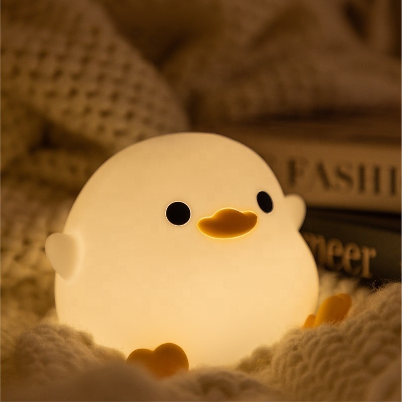 New Modern Led Table Kids Duck Lamp Silicone Usb Nightlight Led Baby Night Light For Kids Room Livingroom Bedroom