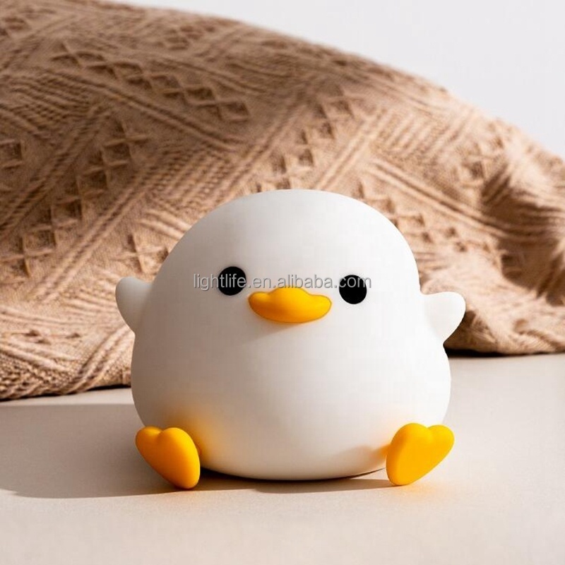 New Modern Led Table Kids Duck Lamp Silicone Usb Nightlight Led Baby Night Light For Kids Room Livingroom Bedroom