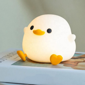 New Modern Led Table Kids Duck Lamp Silicone Usb Nightlight Led Baby Night Light For Kids Room Livingroom Bedroom