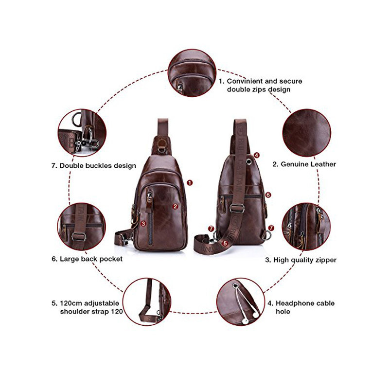 Wholesale Popular Anti Theft Side Crossbody Bag And Chest Shoulder Backpack For Men Sling Bag