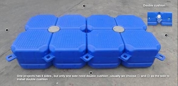 European motorized floating dock plastic pontoon cubes