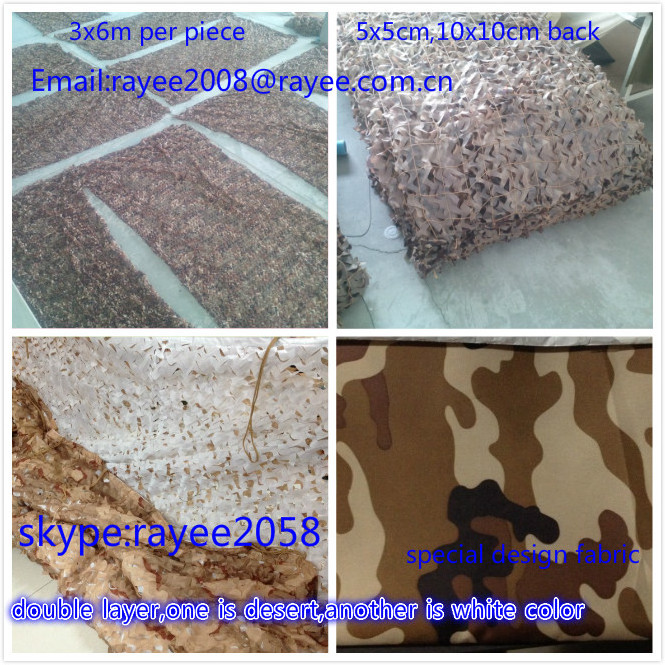 desert camouflage net mesh 10x10meter to saudi with 300D bulk roll camo netting