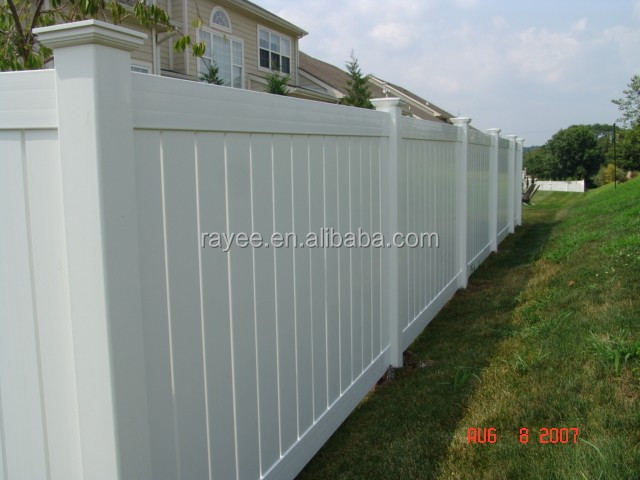 PVC plastic white used pool fences / PVC valla de jardin