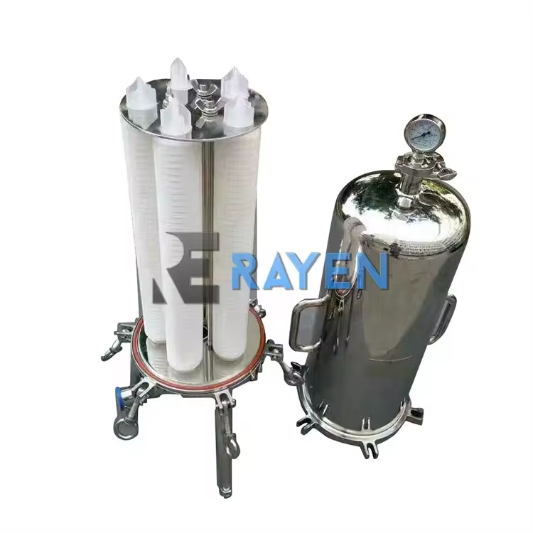 Food Grade Industry Cake Filter move  juice filter multi cartridge filter housing