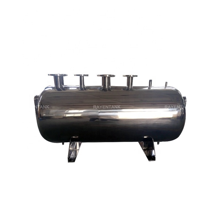 SS304 SS316L Stainless Steel Horizontal Stainless Steel 5000 Liter Water Tank 10000 Litres