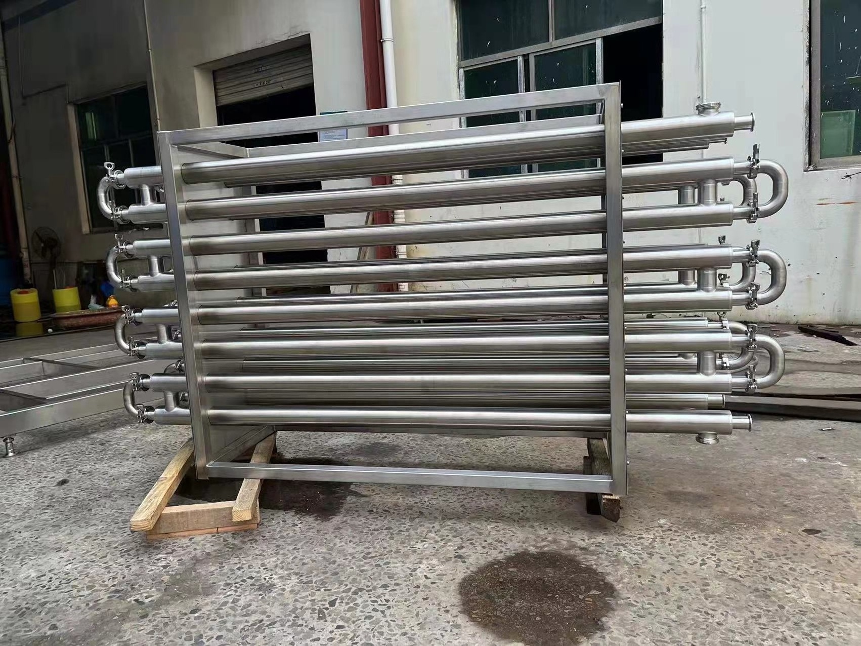 Food grade high viscosity cool shell and jam heat tube exchanger sauce tomato puree stainless steel tube exchanger