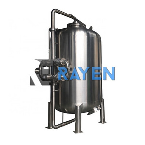 Industry SUS304 Stainless steel RO water treat coconut shell activated carbon filter activated carbon filter vessel