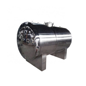 SS304 SS316L Stainless Steel Horizontal Stainless Steel 5000 Liter Water Tank 10000 Litres