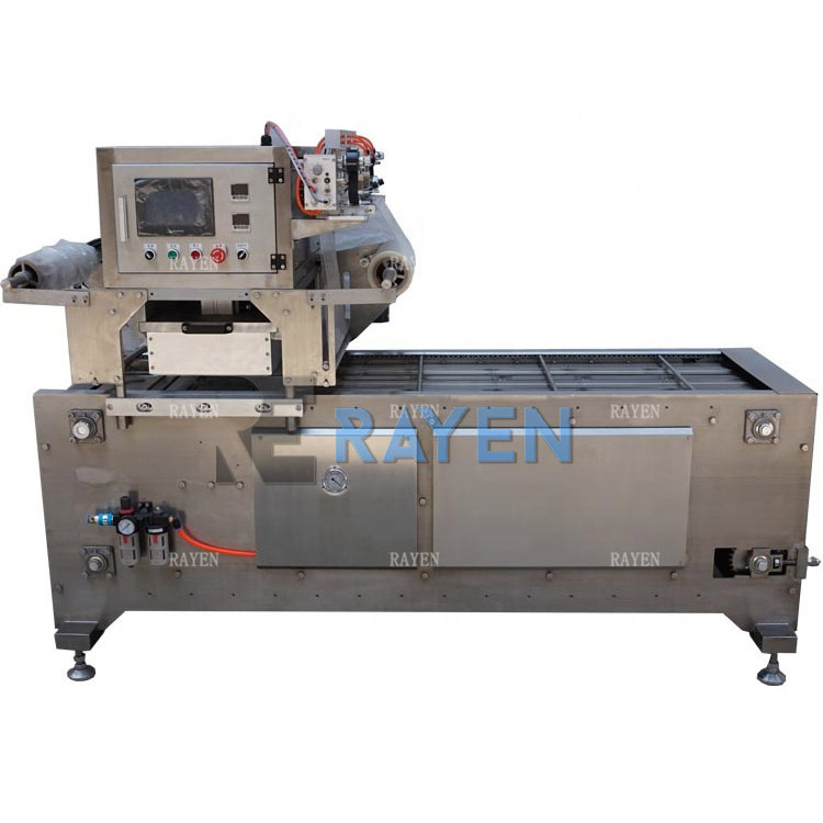 China Manufacture Stainless Steel tray Sealer Filling And linear Vacuum Tray Sealing Machine