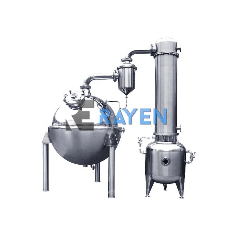 Stainless steel evaporator ball alcohol juice milk vacuum concentrator sauce tomato  paste  vacuum evaporator