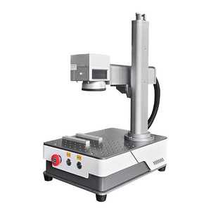 portable mini 20w 30w fiber laser marking machine for metal