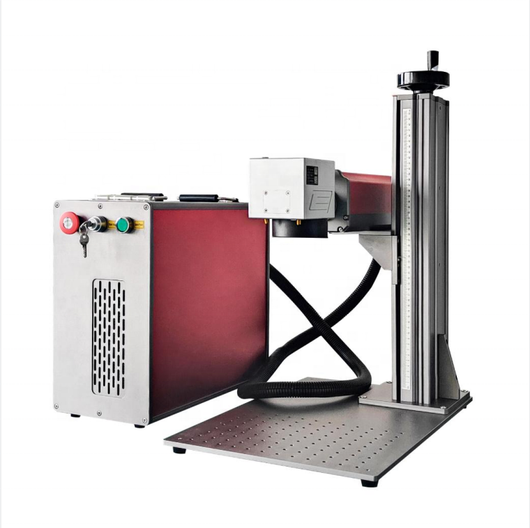 Rayfine portable small fiber laser machine engraving metal  and thin sheet with JPT laser