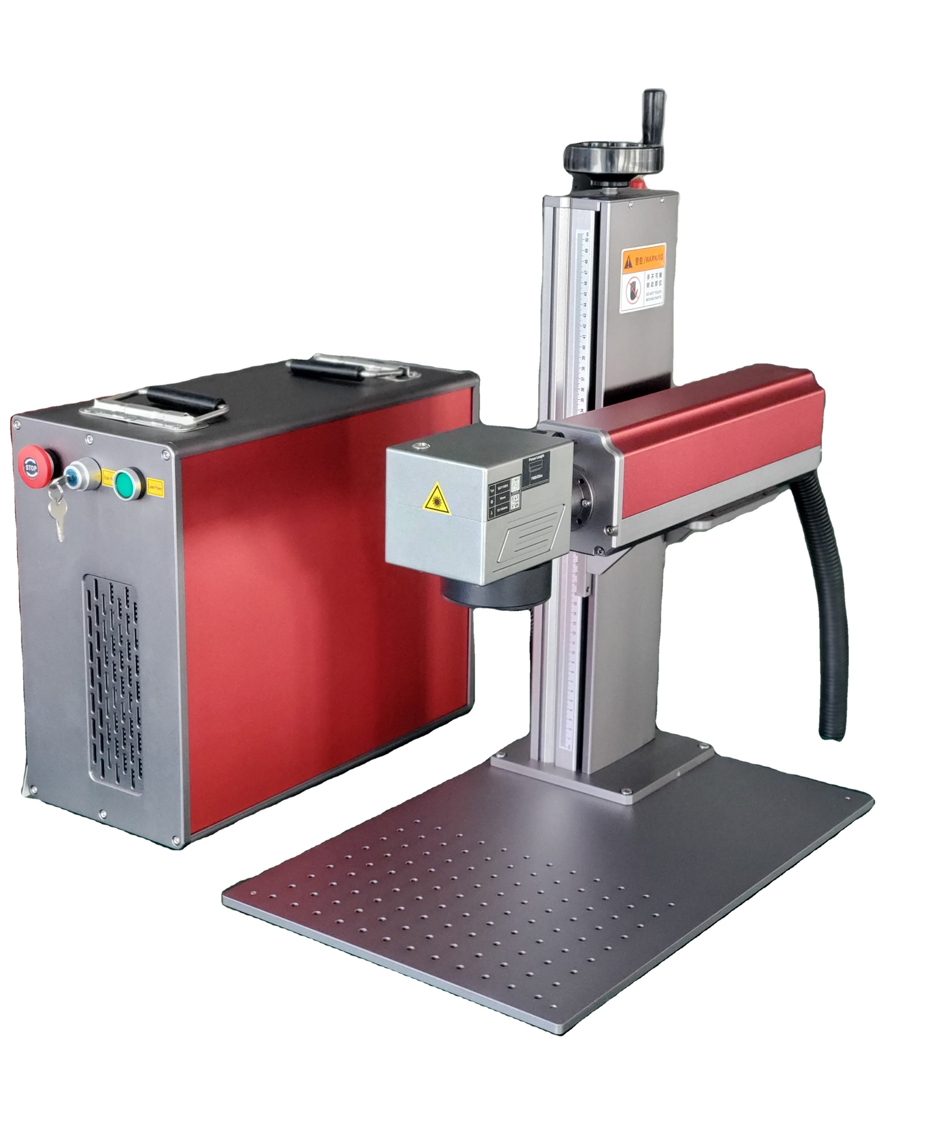 Rayfine portable small fiber laser machine engraving metal  and thin sheet with JPT laser