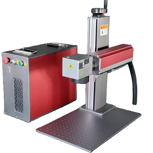 Rayfine portable small fiber laser machine engraving metal  and thin sheet with JPT laser