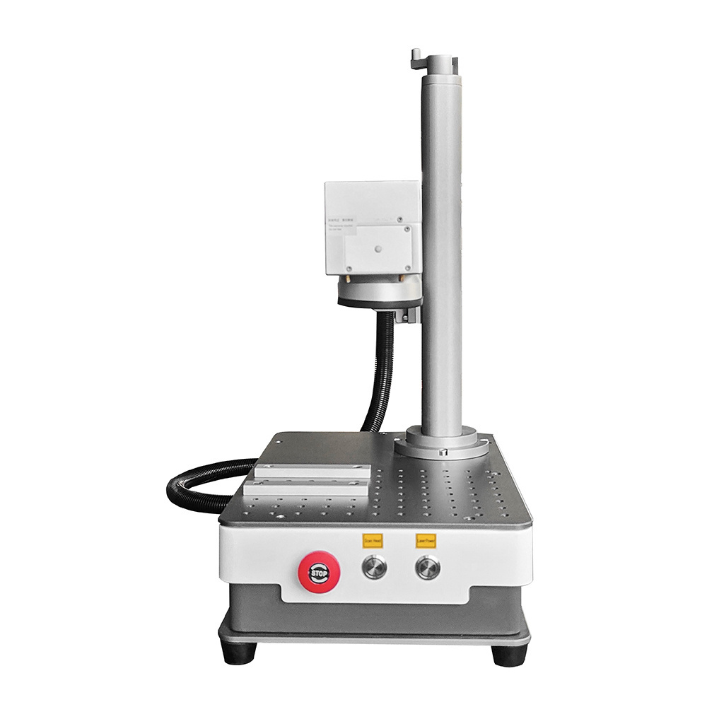 portable mini 20w 30w fiber laser marking machine for metal