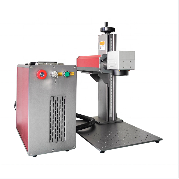 Rayfine portable small fiber laser machine engraving metal  and thin sheet with JPT laser