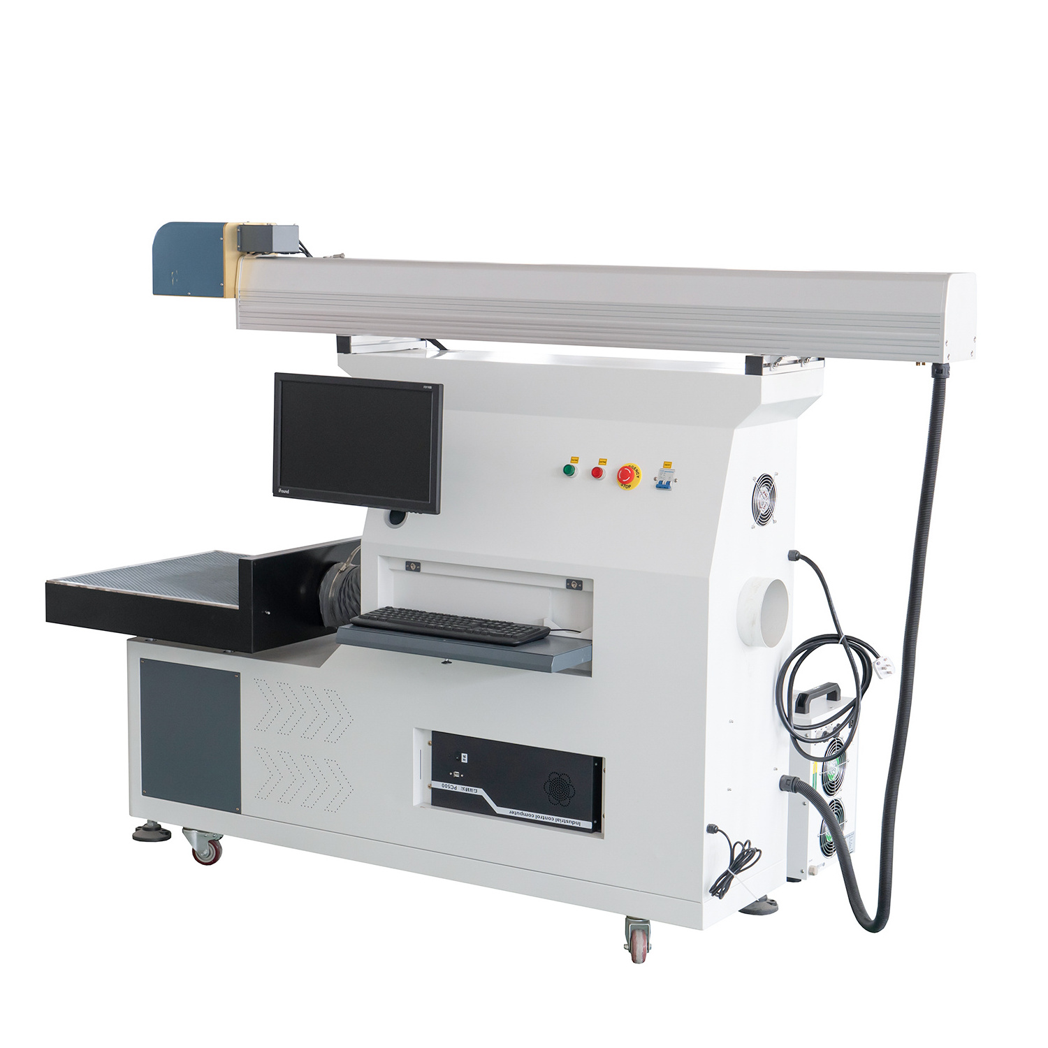 co2 3d Galvo laser marking cutting machine 600 600mm