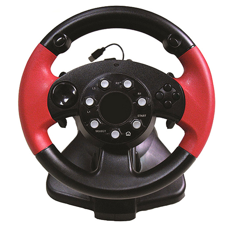 3 In 1 Car Gaming Racing Wheels Control F1 Usb Game Steering Wheel Stand And Pedals For Ps2 Ps3 Pc