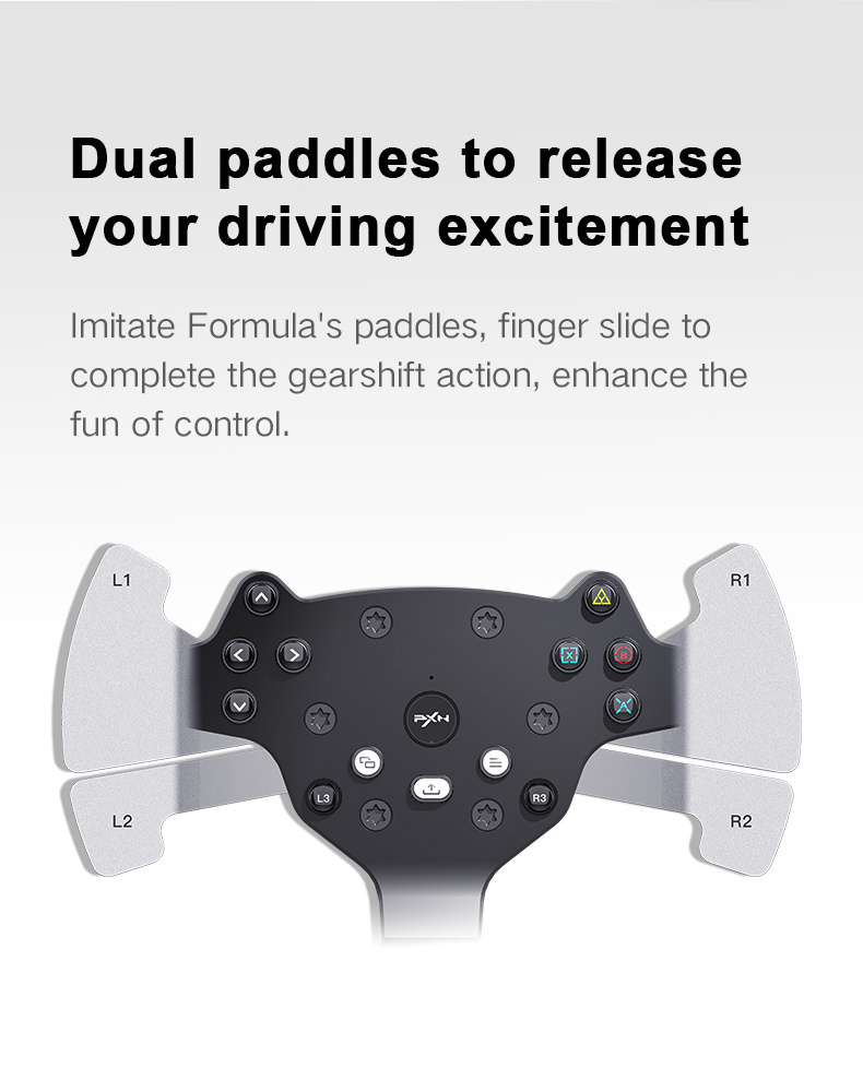 with 6-Speed Shifter PXN V10 Feedback Gaming Steering Wheel  for Xbox Project Cars 2