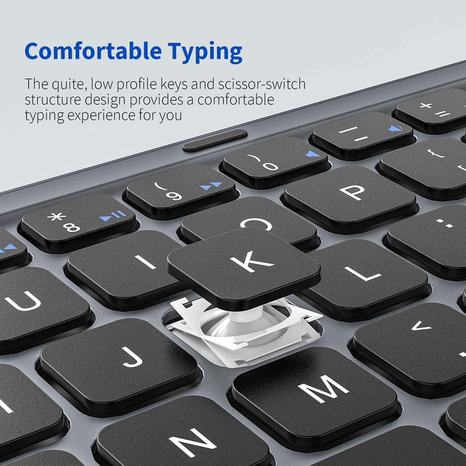 OEM B033 Triple Folding Mobile Teclado Portatil Ultra Slim Touchpad Portable Foldable Mini BT Wireless Keyboard With Touch Pad