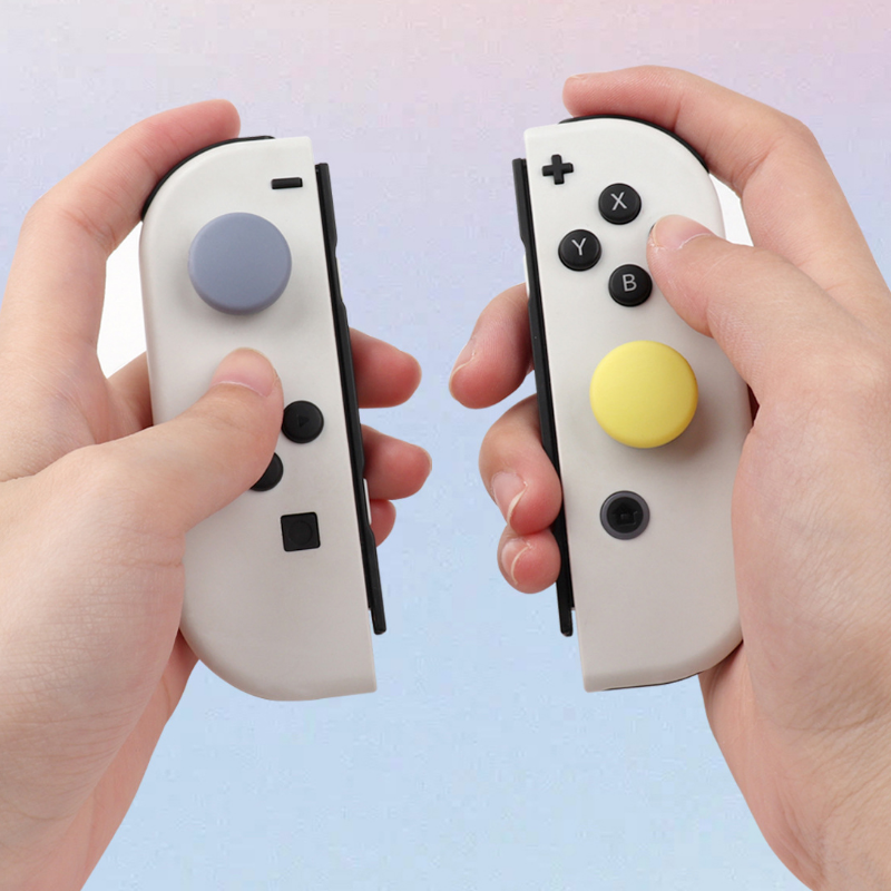 Video Gamepad Soft Silicone Joystick Cap For  Nintendo Switch Lite Oled Game Console Controllers  Thumb Stick Grips Protector Co