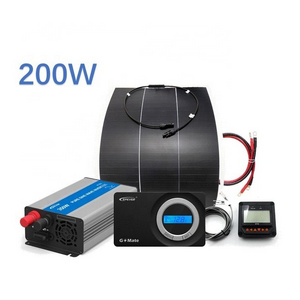 New design complete set 200W RV solar kit off grid solar power system