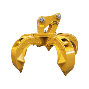 Excavator Steel Scrap Grab Hydraulic Scrap Grab Orange Peel Grapple for Sale