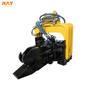 Crawler Excavator Mounted Attachment Concrete Fence Post Hydraulic Vibrating Sheet Vibro Hammer Pile Driver For Driving Pile