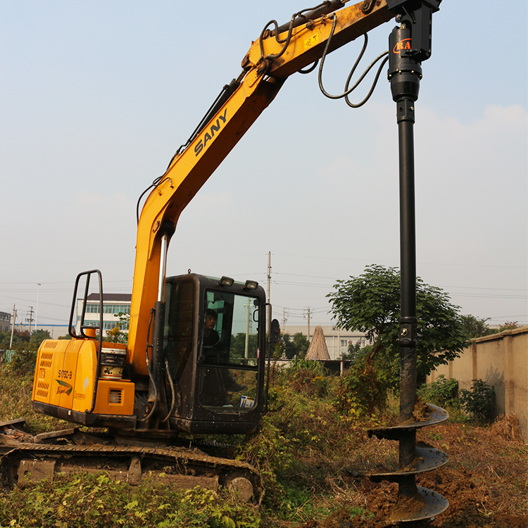 Hot Selling Hydraulic Earth Auger Dig Drilling Attachments Post Hole Digger Bucket Drilling Earth Auger For Excavator