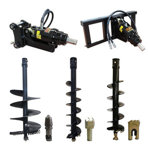 RAY New excavator drilling soil machine earth drill drive ground auger hole digger Post Hole Digger