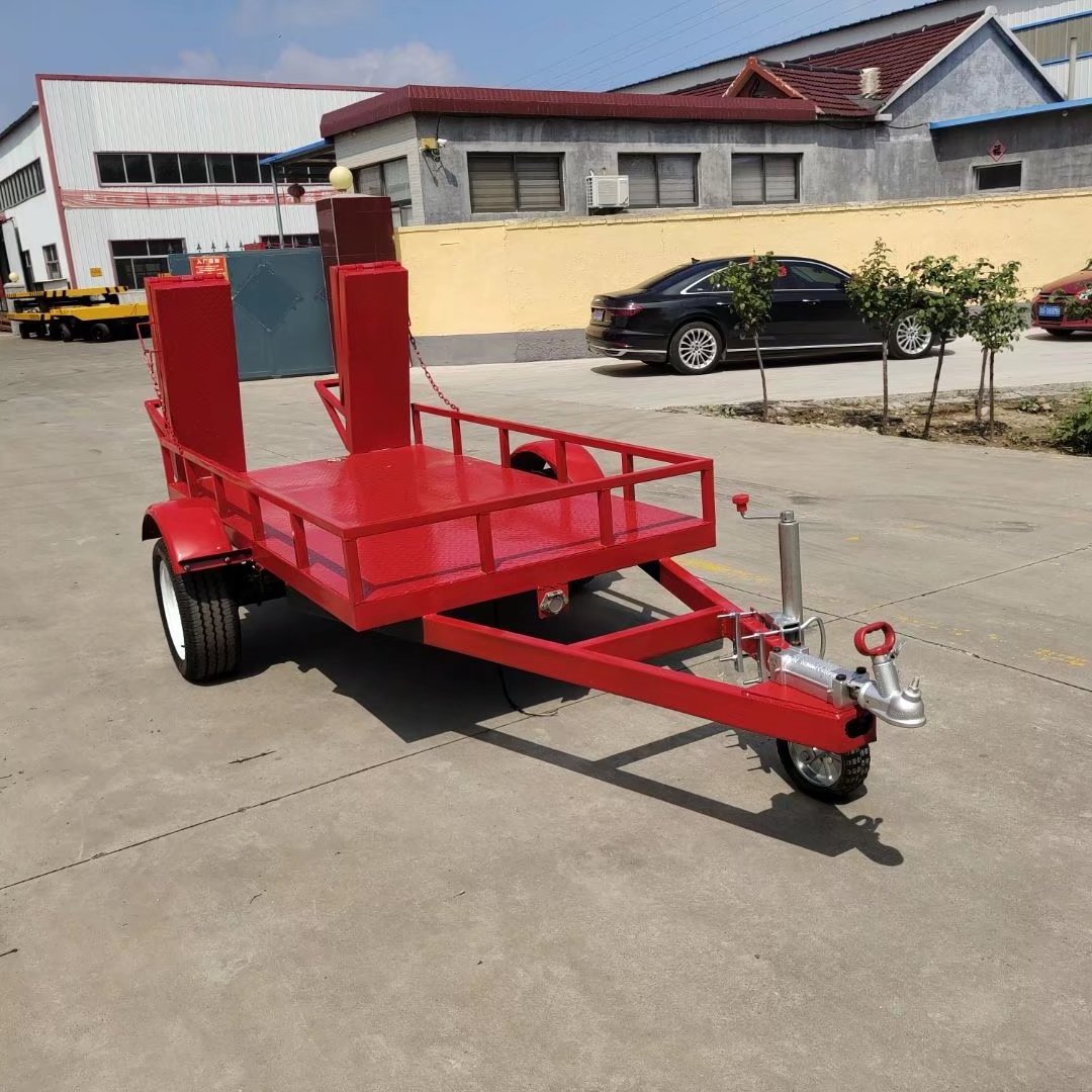 Galvanized European Box Utility Trailer for Skid Steer Loader/ Excavator /Car/Tractor