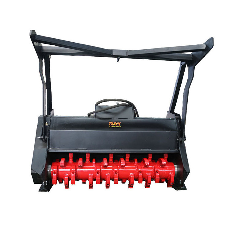 Forestry Mulcher Equipment Mini Skid Steer Loader Machine Tree Forest Brush Mulcher Garden Mulcher Mover