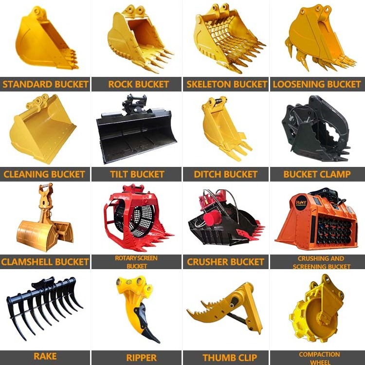 RAY factory  hydraulic mini excavator tilt bucket for sale