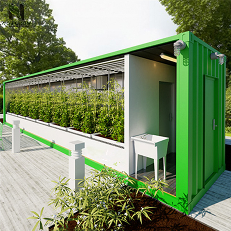 Mobile shipping container grow room hydroponic growing system