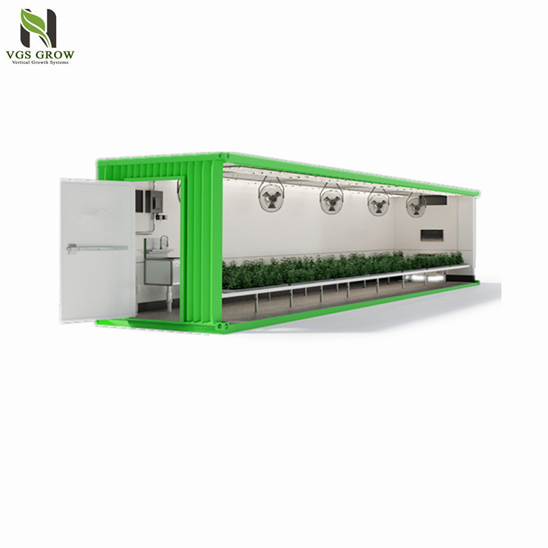 Mobile shipping container grow room hydroponic growing system