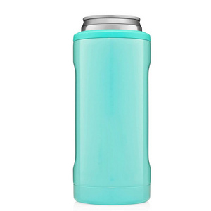 12 OZ can cooler use in home and party 4 in one style push lock technology slim  and fit stainless steel can cooler daily use