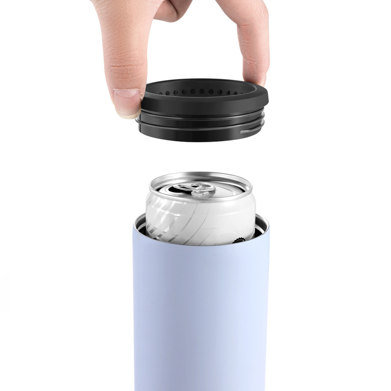 3 in 1 Bottle Can Vacuum Insulated Double Walled Stainless Steel Holder Beer Bottle Can Cooler With Beer Opener