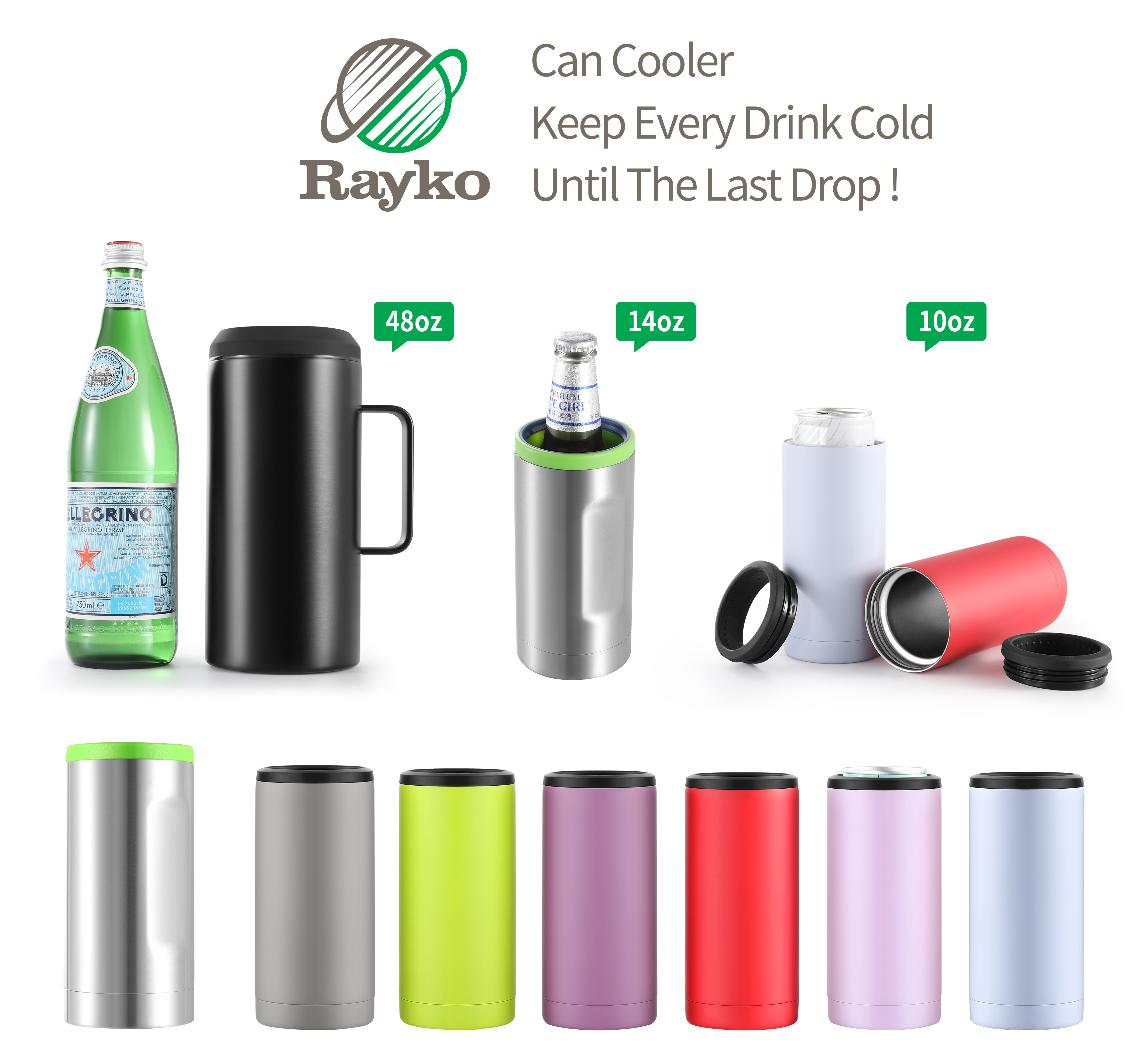 3 in 1 Bottle Can Vacuum Insulated Double Walled Stainless Steel Holder Beer Bottle Can Cooler With Beer Opener