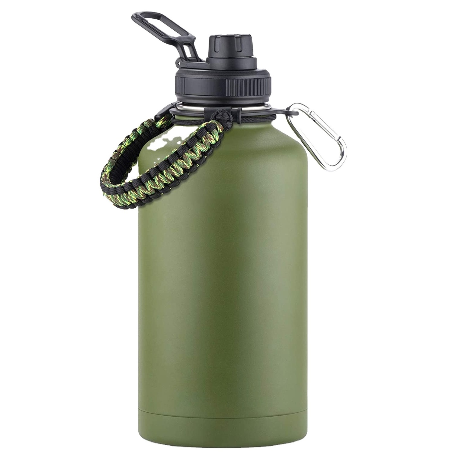 64 oz 128 Oz insulated stainless steel water bottle sports water bottle eco-friendly water bottle with straw and lids