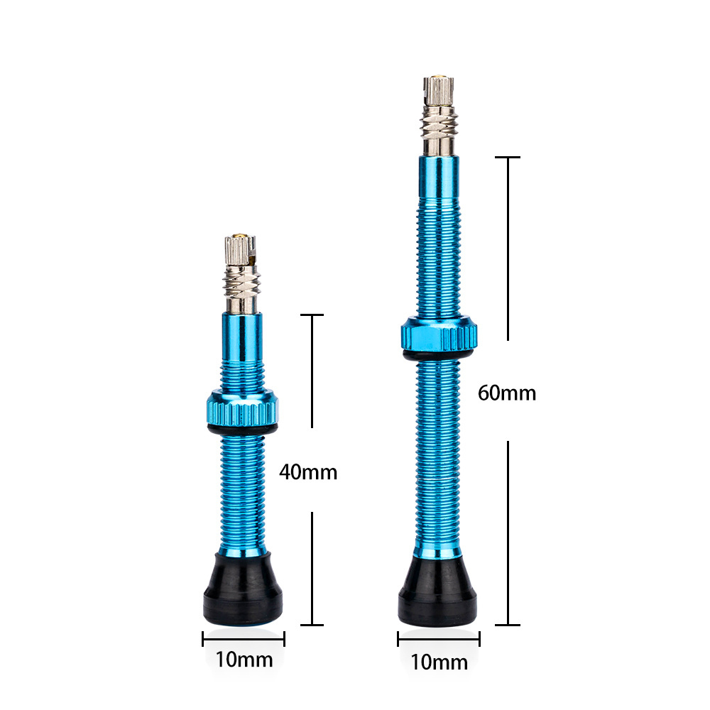 40mm 60mm Bicycle Lengthened Aluminum Alloy Tubeless Tire  F/V Presta Valve Core Bike Tubeless Valve