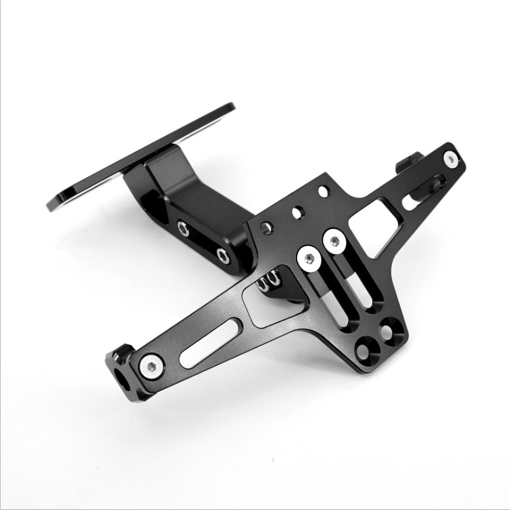 Electric motorcycle size adjustable license plate frame curved beam CNC aluminum alloy aircraft license plate frame universal