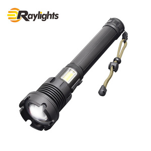 XHP90 Zoom Flashlight Upgrade Type-C USB Charging belt output XHP90+COB Strong light XHP90 Tactical Light  Zoom Camp Torch