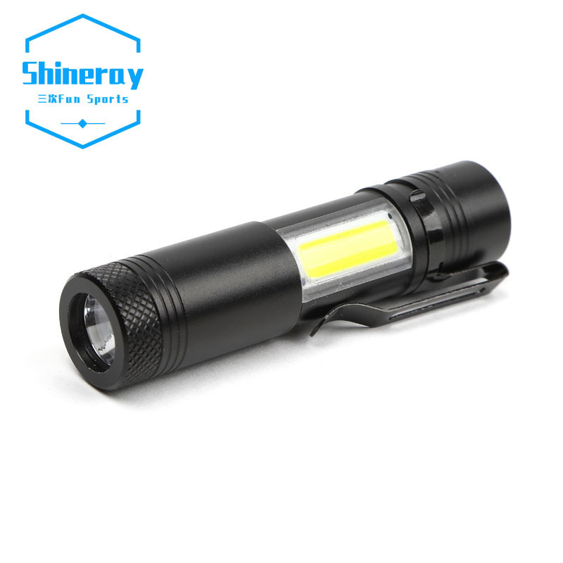 Mini flashlight New Camping Items Purse Light Cob Small Light Pocket Light Led Mini 4 Modes Flashlight