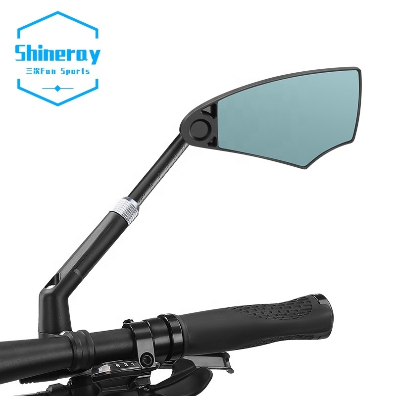 Bicycle anti glare rearview mirror retractable and explosion-proof rearview mirror mountain bike reflector