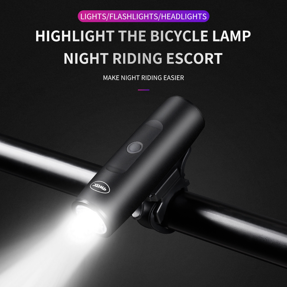 300LM Front Bike Light USB Rechargeable Bicycle Light use for bike computer mount