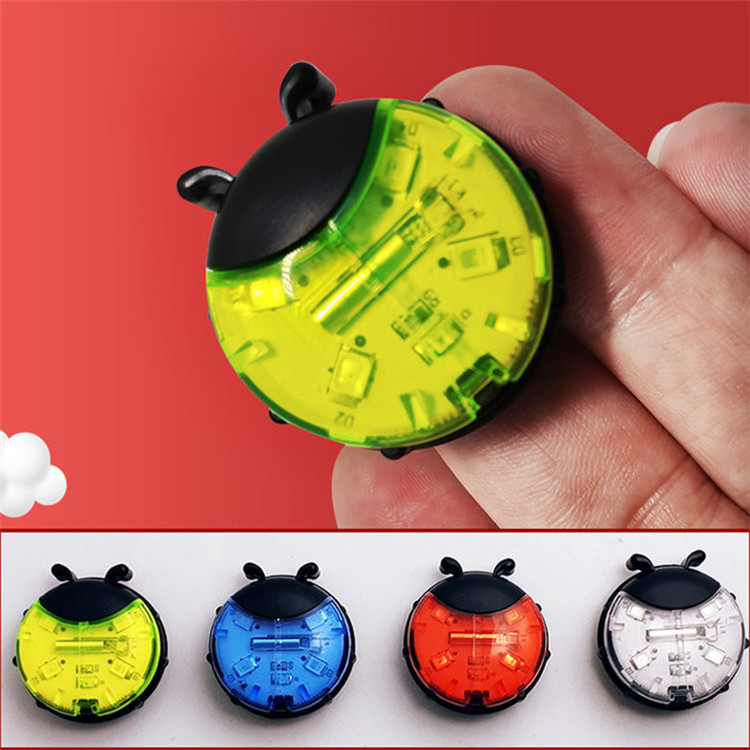 Hot sale intelligent multi-purpose ladybug shape colorful warning light bicycle led wheel light