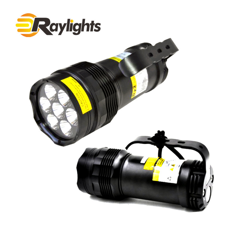 Professional most powerful led diving flashlight 5000 lumens scuba diving set diving light