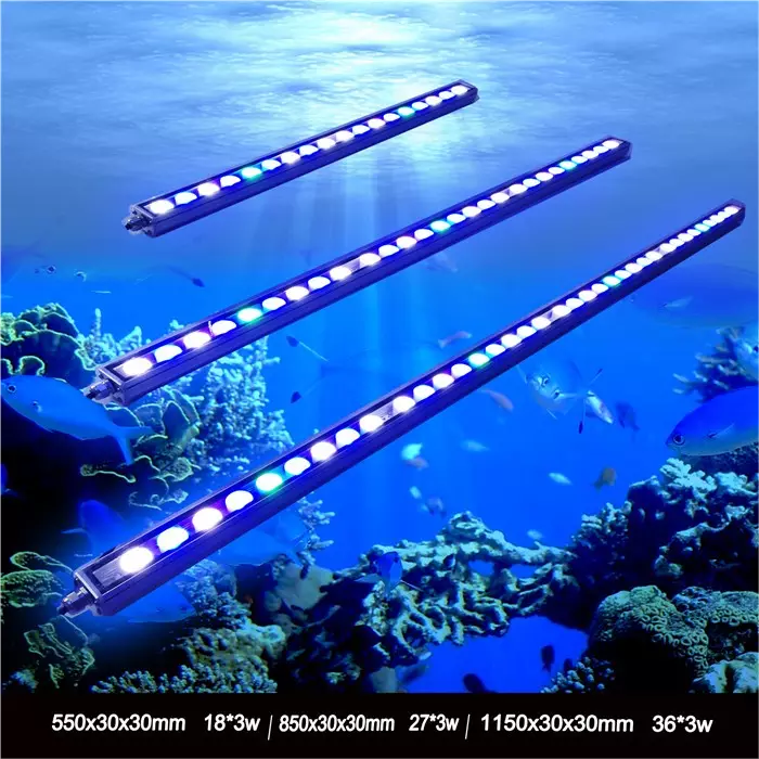 Cheap 54W/81W/108W Led Marine Aquarium Light Aquatic Coral Reef Used Aquarium Led Lighting New Design Chinese Blue 60 80 IP65 70