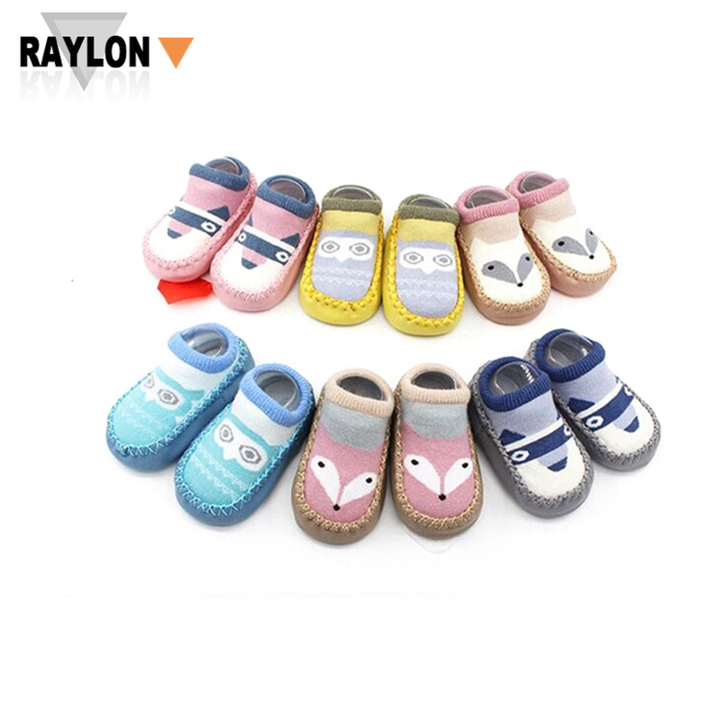 RL-A593 non skid slipper rubber bottom infant baby kids sole shoe socks with rubber soles cum shoes socks for baby kids