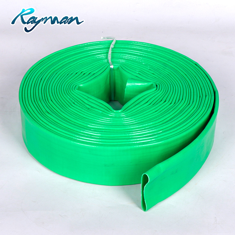 PVC Lay Flat Hose Pipe 4bar 6 Bar 10bar Flexible Layflat Water Irrigation Discharge Hose For Agriculture Farming